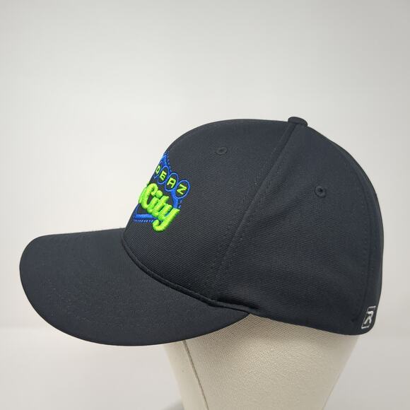 Spiderz Sin City Fitted Hat Black Medium Embroidered Flexfit Richardson - Picture 3 of 8